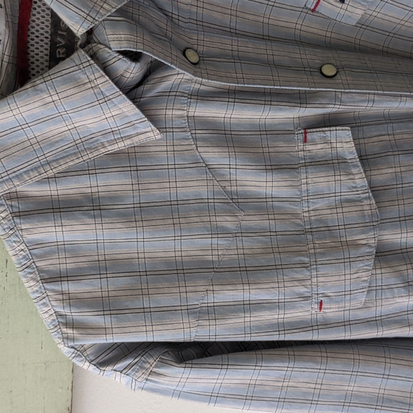 ORVIS I Trout Bum Long Sleeve Plaid Western Style Vented Shirt, M - Picture 5 of 15